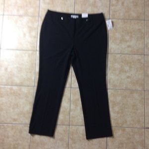 Cleo Straight Leg Black Pants Size: 18 NWT